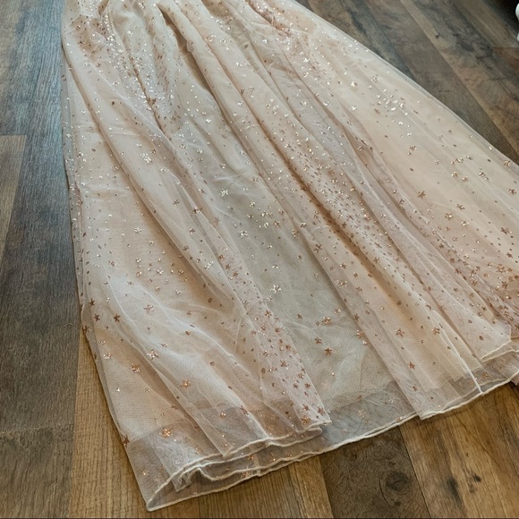 VS Sheer Mesh Sequin Star Maxi Skirt - Picture 10 of 15